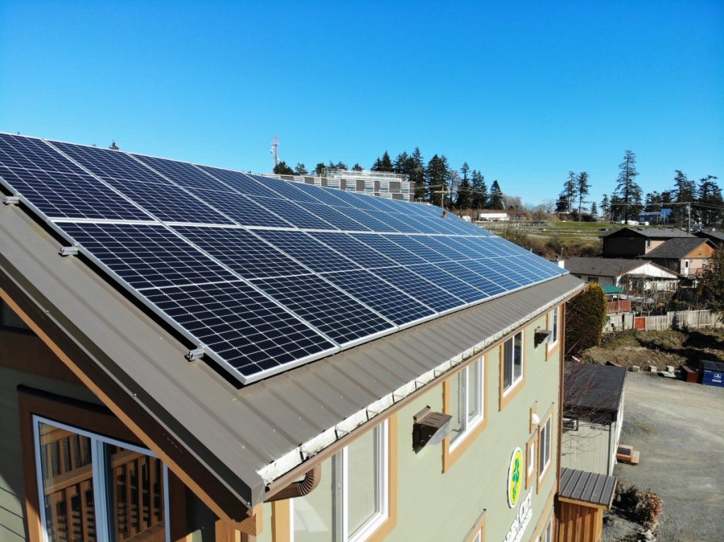 rooftop solar panel installation for Victoria based business