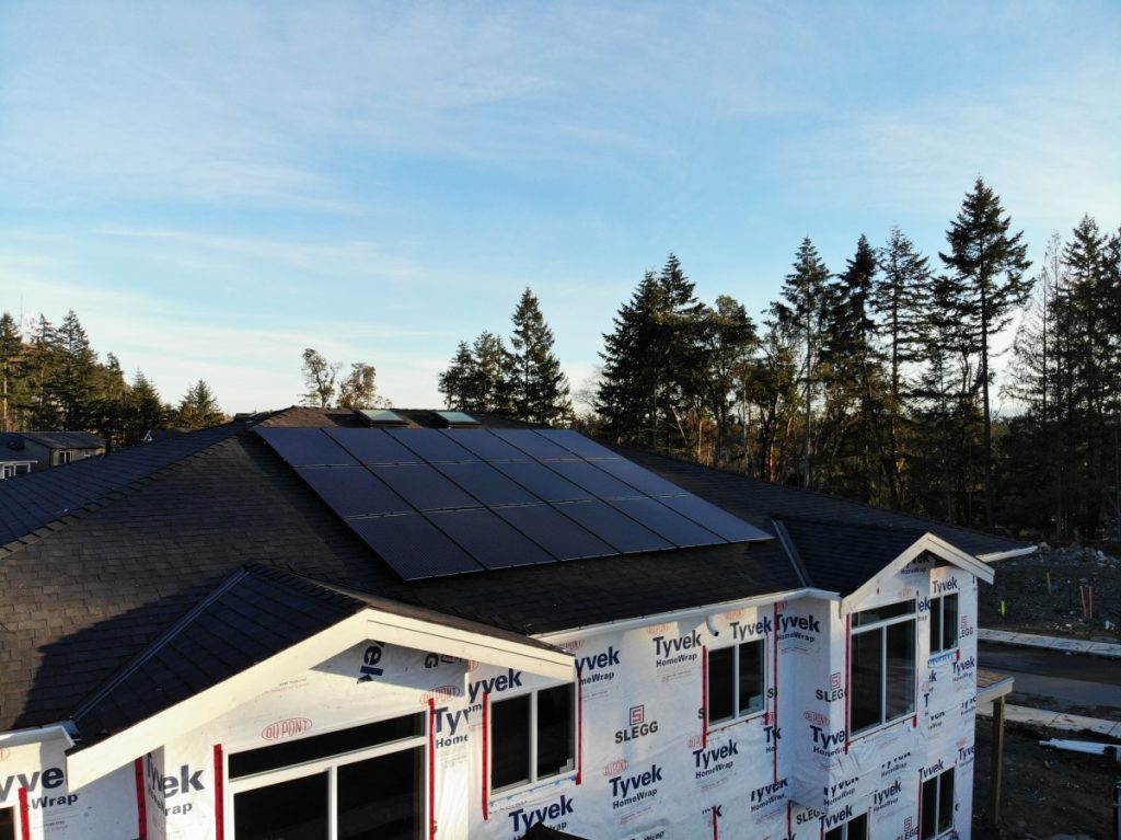Rooftop solar panel installation Nanaimo BC
