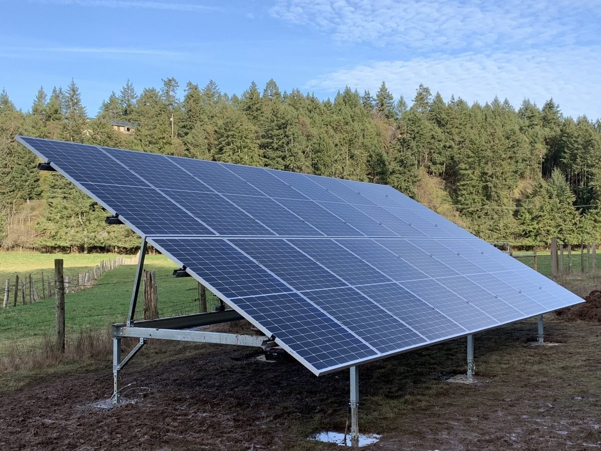 12.32kW Ground Mount Solar Panel Installation in Cobble Hill BC - Shift