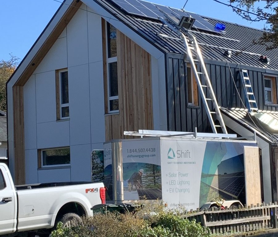 rooftop solar panel installation in Victoria BC