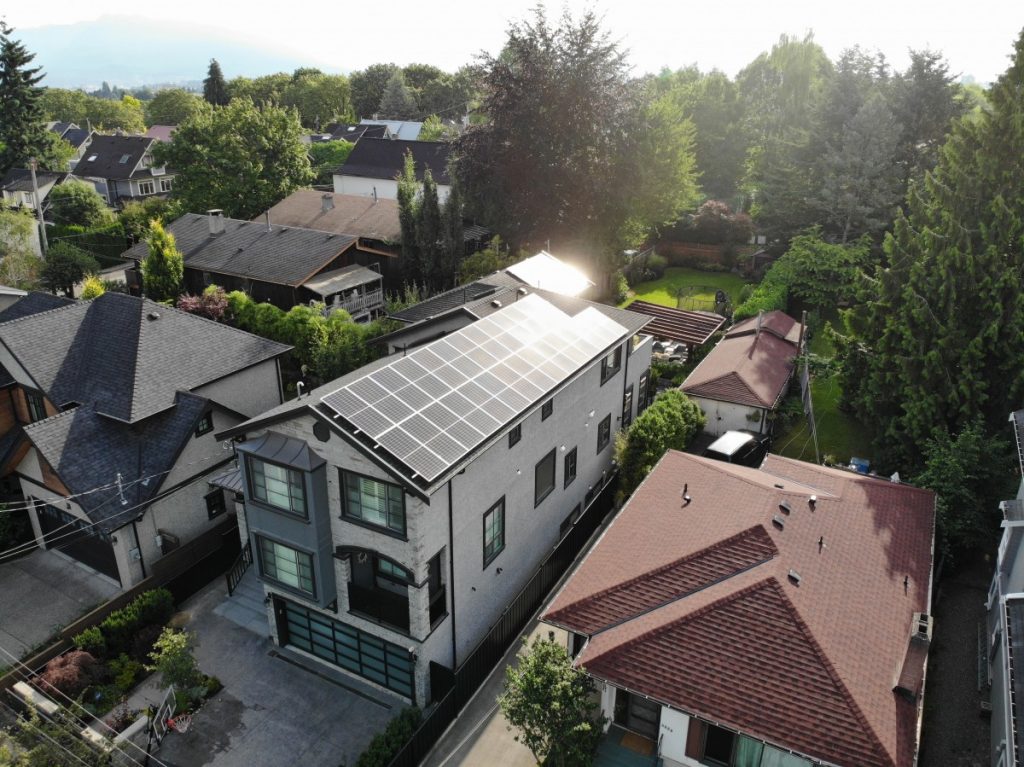rooftop solar panel installation Vancouver BC