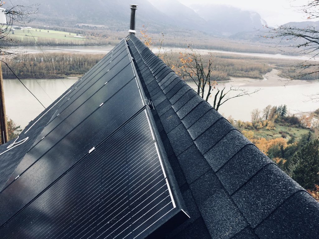 rooftop solar panel installation in Chilliwack BC