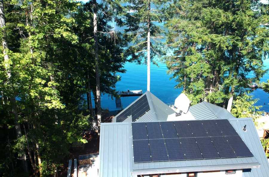 9.63kW Solar Panel Install, with powerwall, in Horne Lake BC