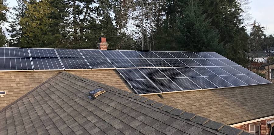 8.7kW Solar Installation in Nanoose Bay BC