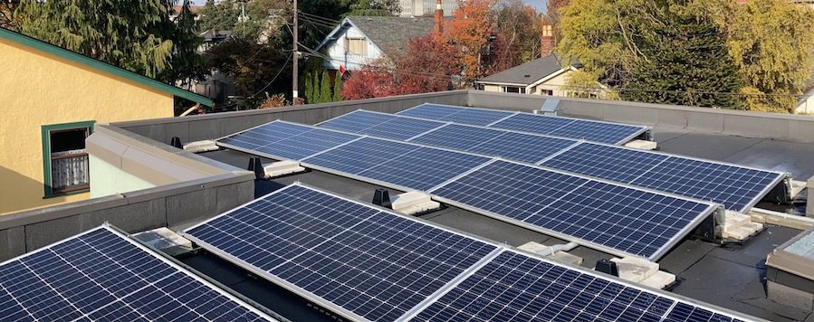 4.62kW Flat Roof Solar Installation in Victoria BC