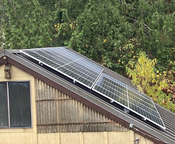 13.92kW Solar Installation, with Tesla Powerwall, on Mayne Island BC